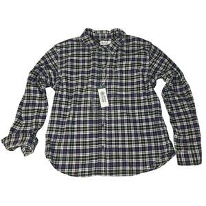 Alpine Design Flannel Shirt Womens M Plaid Button Front NWT